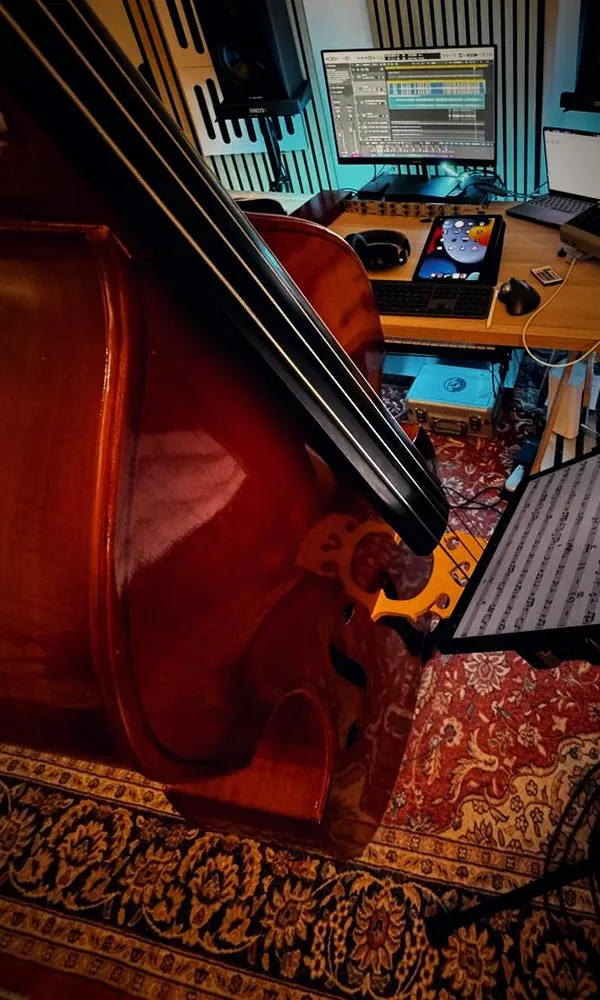 East German upright bass at Doctor Bass Studio